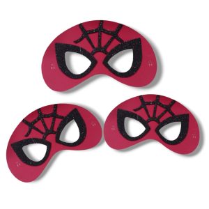 Antifaz Goma Eva Spiderman (Hombre Araña) x3 - Imagen 1