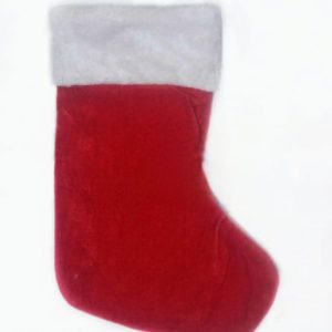 Bota Roja De Peluche x 1 - Imagen 1