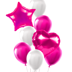 Set de Globos 8 pcs. Fucsia - Imagen 1