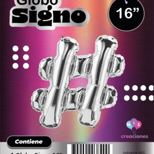 Globo Signo "#" x1 - Imagen 1