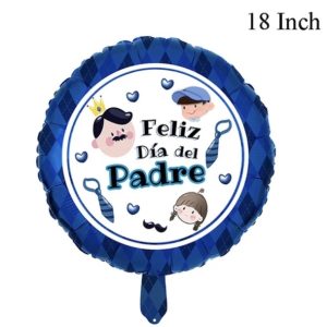 Globo feliz dia del padre Corbatas 18″x1 - Imagen 1