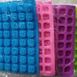 Molde de Silicona p/Bombón Números, Letras y Símbolos x1 - Imagen 1