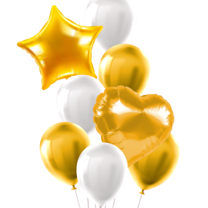 Set de Globos 8 pcs. Oro - Imagen 1