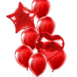 Set de Globos 8 pcs. Rojo - Imagen 1