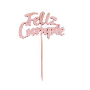 TOPPER ESTANDAR  FELIZ CUMPLE PASTEL PARA TORTA X1 - Imagen 5