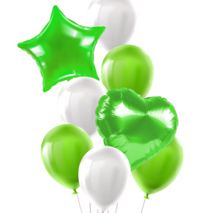 Set de Globos 8 pcs. Verde - Imagen 1