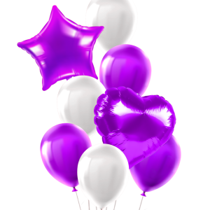 Set de Globos 8 pcs. Violeta - Imagen 1