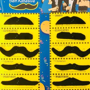 Bigotes Adhesivos x 12 - Imagen 1