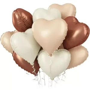 Globo Corazón Nude 18" x1 - Imagen 1