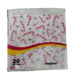Servilleta navideña bastones x20