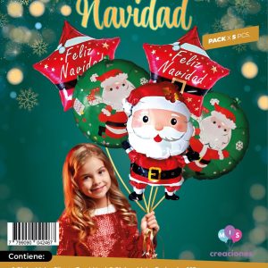 Set de globos NAVIDAD 5 PCS - Imagen 1