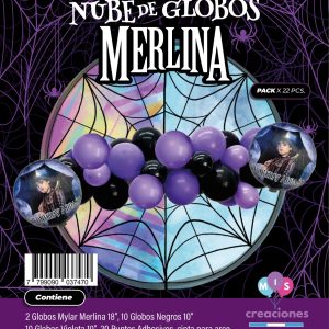 Nube de globos Merlina - Imagen 1