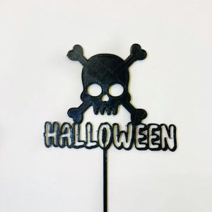 Topper Halloween calavera - Imagen 1