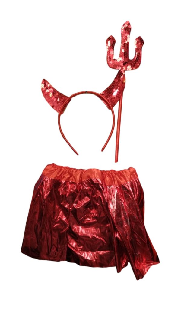 set demonio lentejuelas