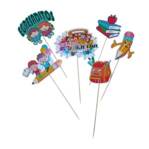 Topper egresaditos x6pcs