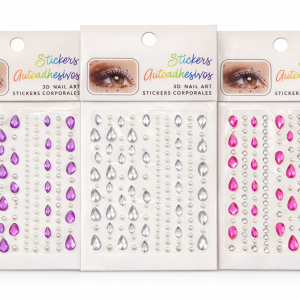 Plancha de gemas autoadhesiva (varios colores) x1
