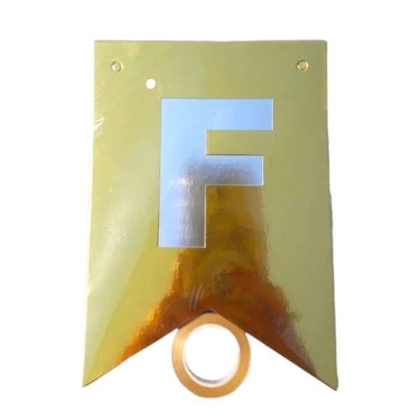 banderin DORADO Y PLATA