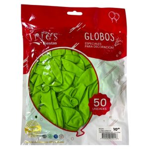 Globo liso x 50 10"- tries - Imagen 9