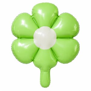 Globo Metalizado FLor Verde 50cm X1