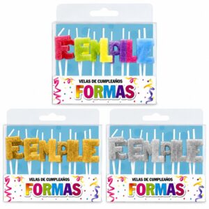 Vela set FELIZ CUMPLE x 1
