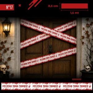 Cinta decorativa CT Peligro zona zombie x 1